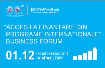 La Bălţi va fi organizat forumul de afaceri „Acces la Finanţare din programe internaţionale” La Bălţi va fi organizat forumul de afaceri „Acces la Finanţare din programe internaţionale”