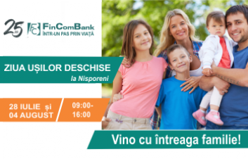 Ziua Uşilor Deschise la agenţie FinComBank din Nisporeni! Ziua Uşilor Deschise la agenţie FinComBank din Nisporeni!