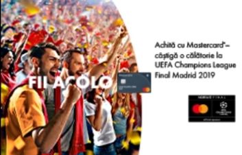 Câştigă o călătorie la UEFA Champions League Final Madrid 2019 cu Mastercard şi FinCombank Câştigă o călătorie la UEFA Champions League Final Madrid 2019 cu Mastercard şi FinCombank