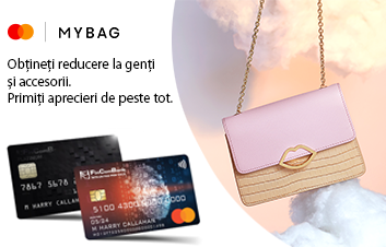 Achită cu cardul Mastercard de la FinComBank pe mybag.com şi garantat primeşti discount! Achită cu cardul Mastercard de la FinComBank pe mybag.com şi garantat primeşti discount!