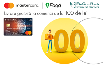 Achită cu cardul Mastercard de la FinComBank pe site-ul ifood.md şi garantat primeşti livrare gratuită! Achită cu cardul Mastercard de la FinComBank pe site-ul ifood.md şi garantat primeşti livrare gratuită!
