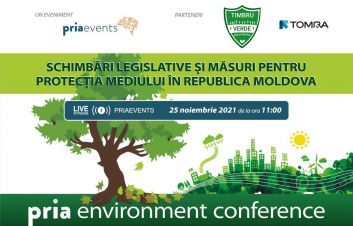 Vă invităm la conferinţa „Pria Environment Republica Moldova” din 25 noiembrie Vă invităm la conferinţa „Pria Environment Republica Moldova” din 25 noiembrie