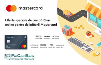 Reduceri la shopping ONLINE cu сardurile Mastercard de la FinComBank Reduceri la shopping ONLINE cu сardurile Mastercard de la FinComBank