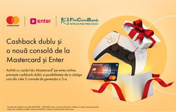 Câştigă cashback dublu şi o nouă consolă de la Enter cu cardurile Mastercard de la FinComBank Câştigă cashback dublu şi o nouă consolă de la Enter cu cardurile Mastercard de la FinComBank