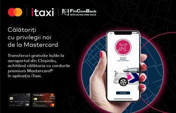 Transferuri gratuite la/de la aeroportul din Chişinău cu cardul premial Mastercard de la FinComBank Transferuri gratuite la/de la aeroportul din Chişinău cu cardul premial Mastercard de la FinComBank