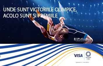 Unde sunt victorii olimpice, acolo sunt şi premii cu cardurile Visa de la FinComBank Unde sunt victorii olimpice, acolo sunt şi premii cu cardurile Visa de la FinComBank