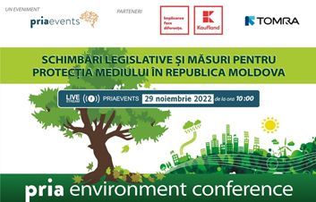 Vă invităm să participaţi la conferinţa online PRIA ENVIRONMENT CONFERENCE MOLDOVA pe 29 noiembrie Vă invităm să participaţi la conferinţa online PRIA ENVIRONMENT CONFERENCE MOLDOVA pe 29 noiembrie