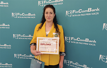 Felicitări antreprenoarei Radu Cristina, fondatoarea GT "Pleşca Cristina Andrei" şi clienta FinComBank Felicitări antreprenoarei Radu Cristina, fondatoarea GT "Pleşca Cristina Andrei" şi clienta FinComBank