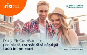 FinComBank şi Ria te premiază cu 1000 de lei direct în contul tău FinComBank şi Ria te premiază cu 1000 de lei direct în contul tău